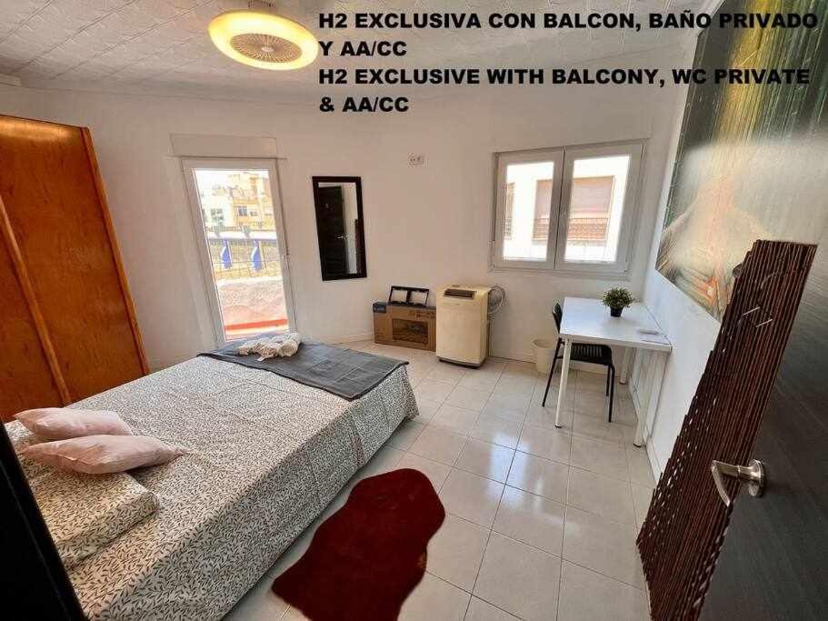 Novelda Centro Habitaciones Con Bano Privado Y Compartido , Cocina Y Terraza Quarto foto