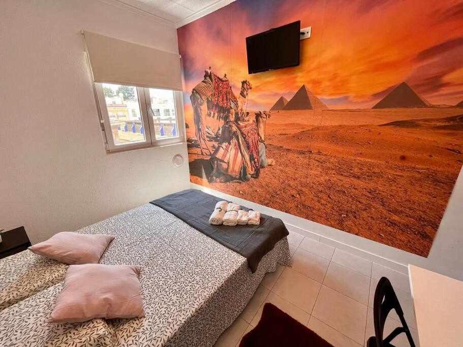 Novelda Centro Habitaciones Con Bano Privado Y Compartido , Cocina Y Terraza Quarto foto
